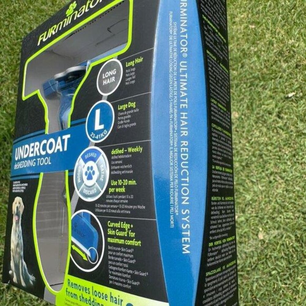 FURminator Long Hair deShedding Tool for Large Dogs New Pet Brush NEW - Picture 2 of 6